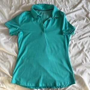Under Armour Teal Polo Shirt- size small